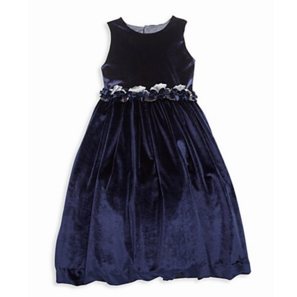 NWT ISABEL GARRETON Holiday Velvet Girls Dress - Picture 3 of 7